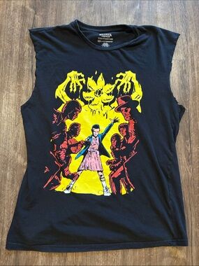 Stranger Things men’s large cutoff T-shirt